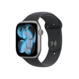 Smartwatch Watch Series 11 GPS+Cellular 46mm Space Grey Aluminium Case with Black Sport Band - M/L