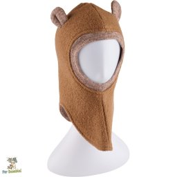Cagulă copii din lână fiartă, Culoare Camel