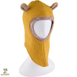 Cagulă copii din lână fiartă, Culoare Yellow
