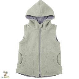 Vesta din lana fiarta ,Culoare Dusty Green