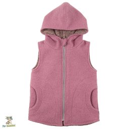Vesta din lana fiarta,Culoare Old Pink