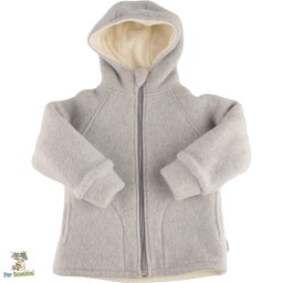 Jacheta din lana merino fleece,Culoare Gray