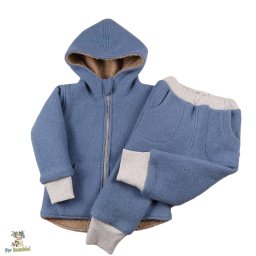 Compleu pentru copii din lana fiarta,Culore Blue