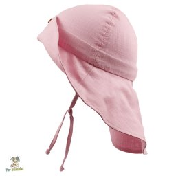 Palarie copii din in prespalat,Culoare Pink