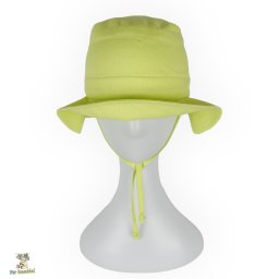 Palarie copii din in prespalat,Culoare Verde Prazuliu