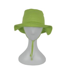 Palarie copii din in prespalat,Culoare Verde Kivi