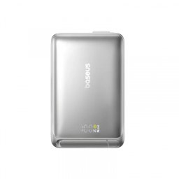 Baterie Externa Wireless Baseus Nomos, 10000mAh, 45W, PD + FQI, 1 x QI - 2 x USB-C, Gri P10078800843-00