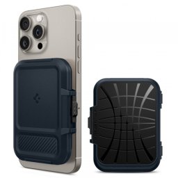 Portofel Magsafe, Spigen, Lock Fit, Negru AFA08526