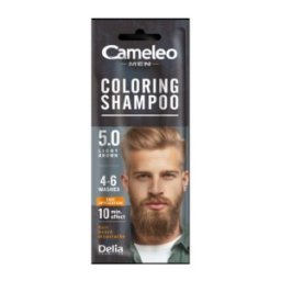 Sampon Nuantator Cameleo, 5.0 Light Brown, Barbati, 15 ml