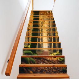 Sticker decorativ pentru scari interioare, print autoadeziv de inalta rezolutie, dimensine 200 x 124 cm, cod: AVX-STAIRS-09