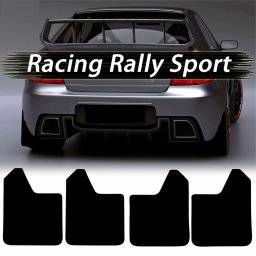 Set 4 Aparatori Noroi SPORT din cauciuc pentru autoturisme, universale, model Blank, dimensiune 30 x 23cm