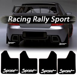 Set 4 Aparatori Noroi SPORT din cauciuc pentru autoturisme, universale, model Sport, dimensiune 30 x 23cm