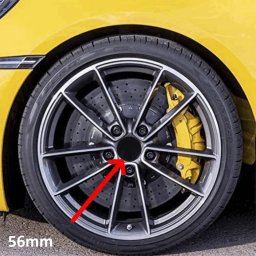 Set 4 capace centrale pentru jante aliaj, diametru 56 mm, culoare negru