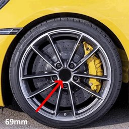Set 4 capace centrale pentru jante aliaj, diametru 69 mm, culoare negru