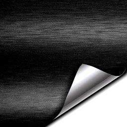 Rola folie colantare auto Aluminiu Polisat Negru, dimensiune 30m x 1,52m
