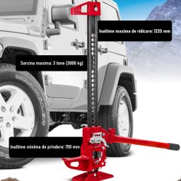 Cric mecanic destinat OFF-ROAD, model Farm , inaltime 1220 mm (48 inch), sarcina maxima 3 Tone