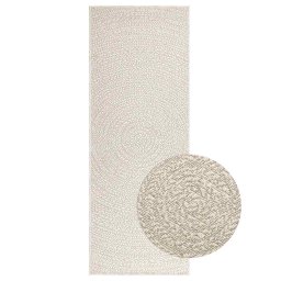 Covor „ZIZUR” crem aspect iuta pentru interior si exterior GartenMobel Dekor