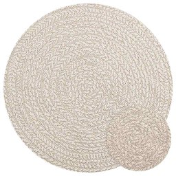 Covor „ZIZUR” crem aspect iuta pentru interior si exterior GartenMobel Dekor
