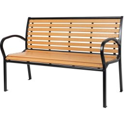 Banca de gradina Kimbra 120 cm, otel si plastic, verde închis