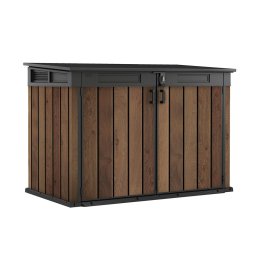 Cutie de depozitare pentru gradina Curver Signature 2020 L, finisaj nuc