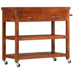 Carucior de bucatarie, 100x48x89 cm, lemn masiv de acacia GartenMobel Dekor