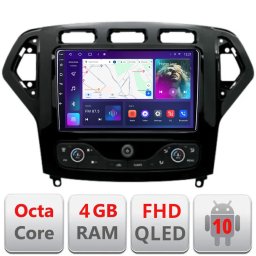 Navigatie Android Ford Mondeo 2007-2010, GPS, CarPlay, Android Auto, 4GB+64GB