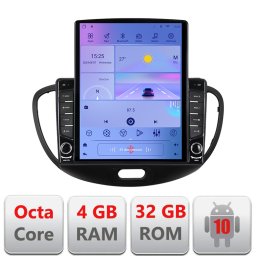 Navigatie Android Hyundai i10 2007-2013, ecran 9.7 inch, Octa Core, 4GB+64GB LTE