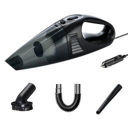 Aspirator auto 120W 12V cu filtru detasabil si cablu 2.8 m, negru