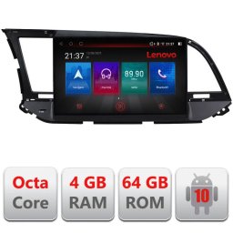 Navigatie Hyundai Elantra 2015-2018 Android 4GB RAM 64GB 4G Resigilata