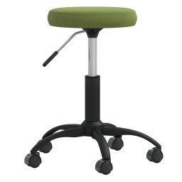 Taburet de masaj, verde deschis, catifea GartenMobel Dekor