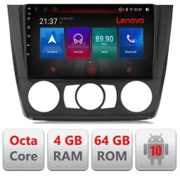 Navigatie BMW Seria 1 E87 2007-2011 Android 10, 4GB RAM, 64GB, GPS, Bluetooth