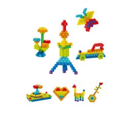 Set de constructie STEAM pentru copii 3+ - Micul constructor, 160 piese