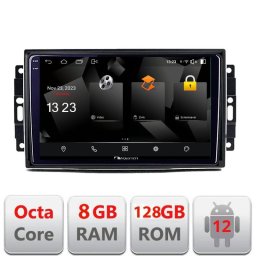 Navigatie auto Chrysler Jeep Android 12 2K QLED 8GB RAM 128GB 4G