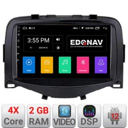 Navigatie auto 7 inch Android pentru Toyota Aygo, Peugeot 108 si Citroen C1 2016-2020