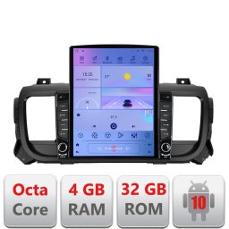 Navigatie auto Tesla 9.7 Android pentru Citroen Jumpy, Proace si Traveller