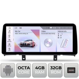 Navigatie dedicata BMW Seria 1 F20/F21 NBT, Android 10.25 inch, 4GB RAM, 32GB, 4G, Bluetooth