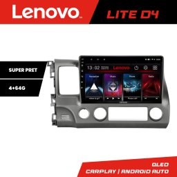 Navigatie Android Honda Civic Sedan 2005-2011 Lenovo 4+64 GB cu Waze