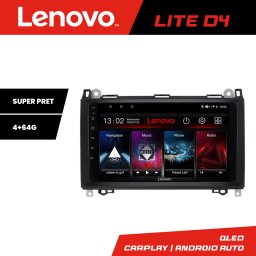 Navigatie auto Android Lenovo 4+64GB pentru Mercedes si VW cu Waze