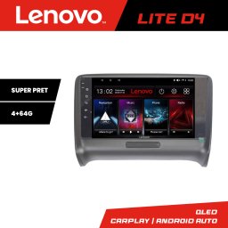 Navigatie Audi TT 2004-2011 Lenovo Lite D4, Android 4+64 GB, Waze