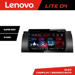 Navigatie BMW E39 E53 Lenovo Lite D4 4+64GB Android cu Waze si USB