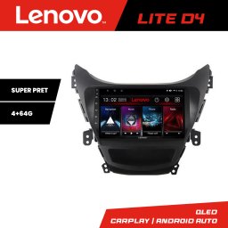 Navigatie Android Hyundai Elantra 2011-2013 Lenovo Lite D4 4+64 GB