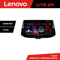 Navigatie Android Hyundai i30 2017+ Lenovo Lite D4, 4GB RAM, 64GB, Waze