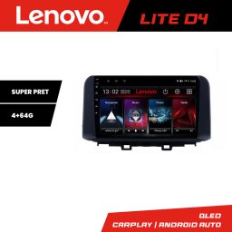 Navigatie Hyundai Kona Lenovo Lite D4 4+64 GB Android, Waze, USB