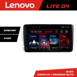 Navigatie Android Lenovo 4+64GB pentru Mercedes C, CLK si G, Waze USB
