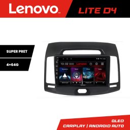 Navigatie Hyundai Elantra 2007-2011 Lenovo Lite D4 4+64 GB Android