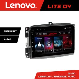 Navigatie Android Fiat 500L 2012-2017 Lenovo 4GB RAM 64GB cu Waze si USB