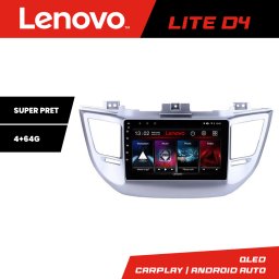 Navigatie Android Lenovo Lite D4 pentru Hyundai Tucson 2015-2019, 4+64 GB