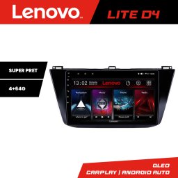 Navigatie Android Lenovo pentru VW Tiguan 2016+ 4GB RAM 64GB cu Waze