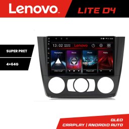 Navigatie BMW Seria 1 E87 2007-2011 Android 4+64GB pentru clima manuala