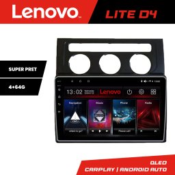 Navigatie Android Lenovo 4+64GB pentru VW Touran 2003-2009 cu clima automata